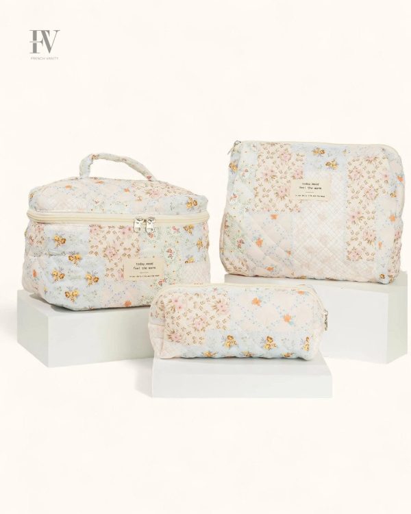 Vanity compact pour rangement de produits de toilette