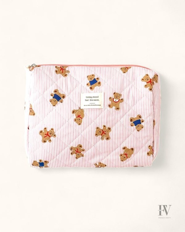 Trousse vanity avec plusieurs compartiments organisés