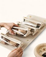 Vanity compact avec plusieurs compartiments pour une organisation optimale