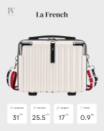 Vanity rigide compact pour le transport facile de vos essentiels