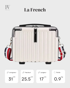 Vanity rigide compact pour le transport facile de vos essentiels
