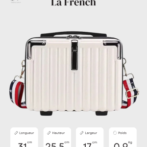 Vanity rigide compact pour le transport facile de vos essentiels