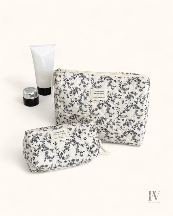 Vanity case souple en tissu résistant, idéal pour les voyages