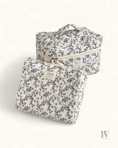 Vanity souple compact avec fermeture éclair sécurisée