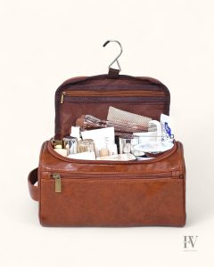 Trousse de maquillage simili cuir, design moderne