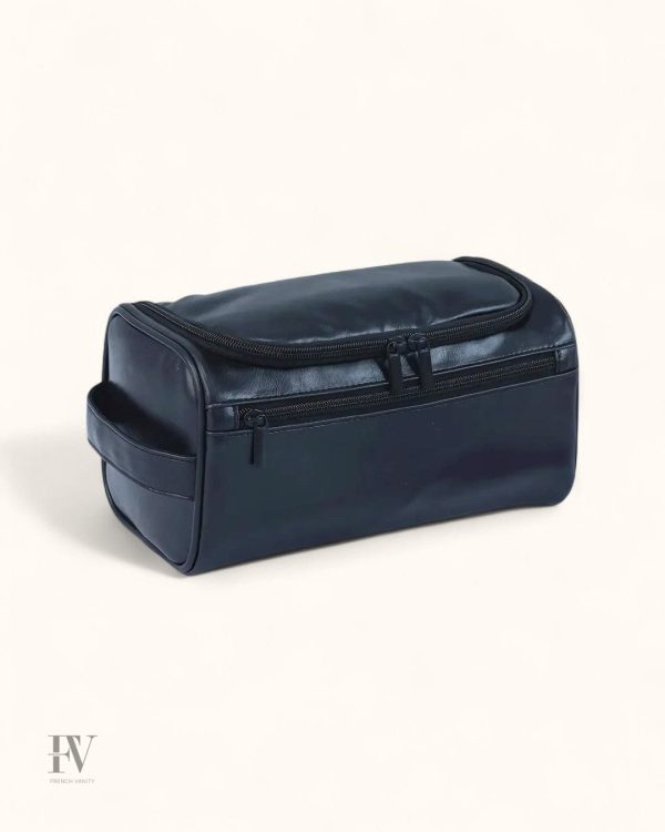 Organisateur de beauté en simili cuir, facile à transporter