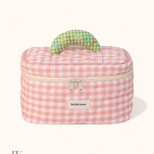Vanity fille rose avec motifs élégants