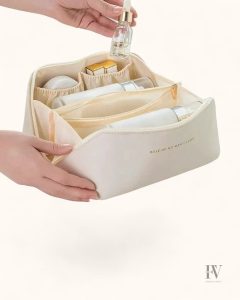 Vanity nude design minimaliste pour la salle de bain