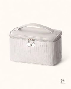 Trousse de maquillage avec miroir intégré et design moderne