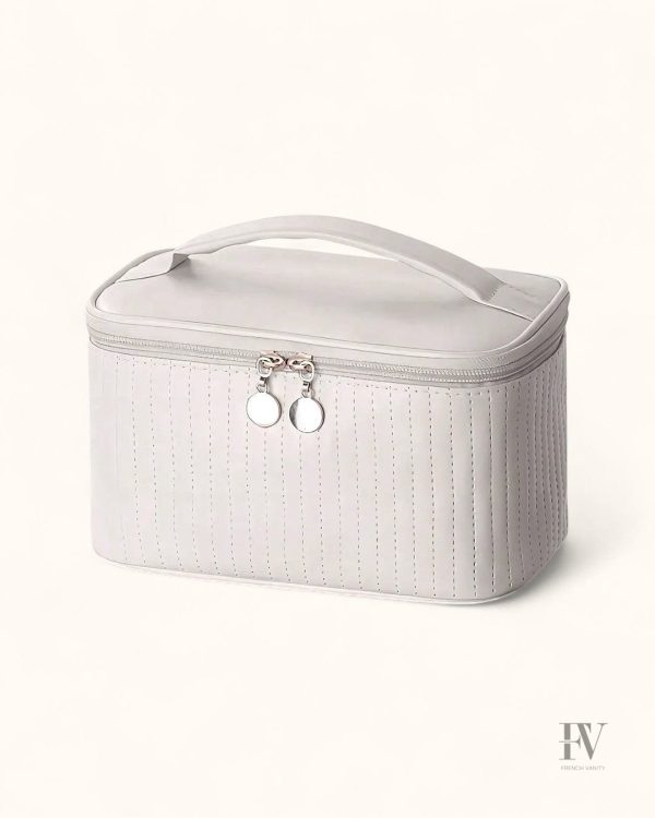 Trousse de maquillage avec miroir intégré et design moderne