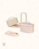 Organisateur de maquillage avec design esthétique et fonctionnel