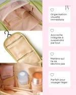 Vanity de voyage avec rangement optimisé