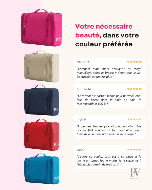 Vanity grand format pour cosmétiques