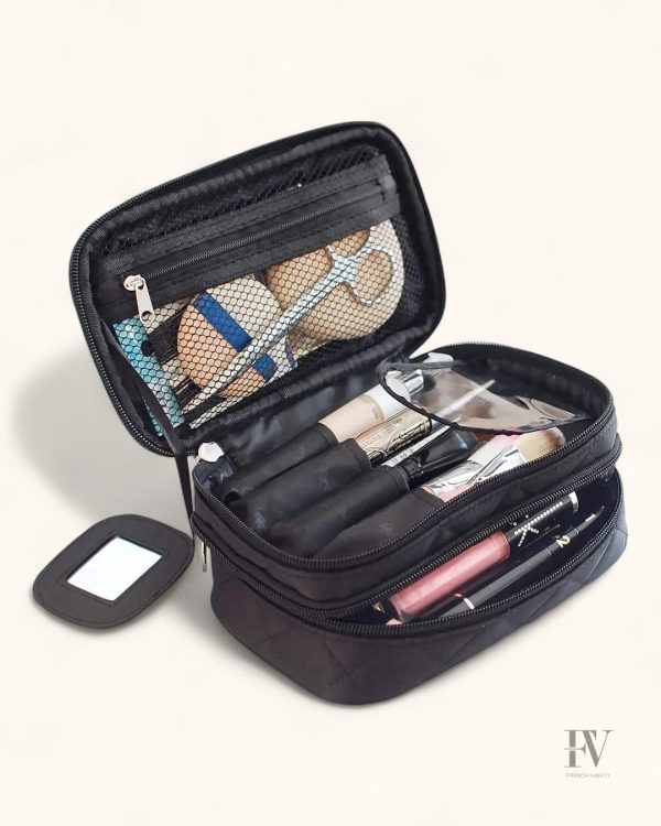 Vanity compact avec miroir intégré pour salle de bain