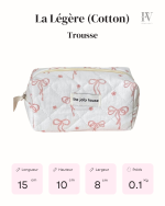 Trousse de toilette femme en matériau durable