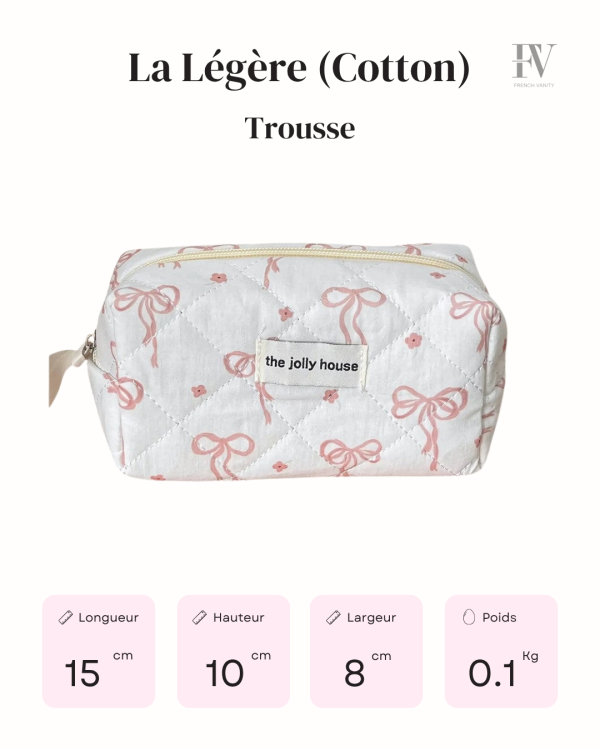 Trousse de toilette femme en matériau durable