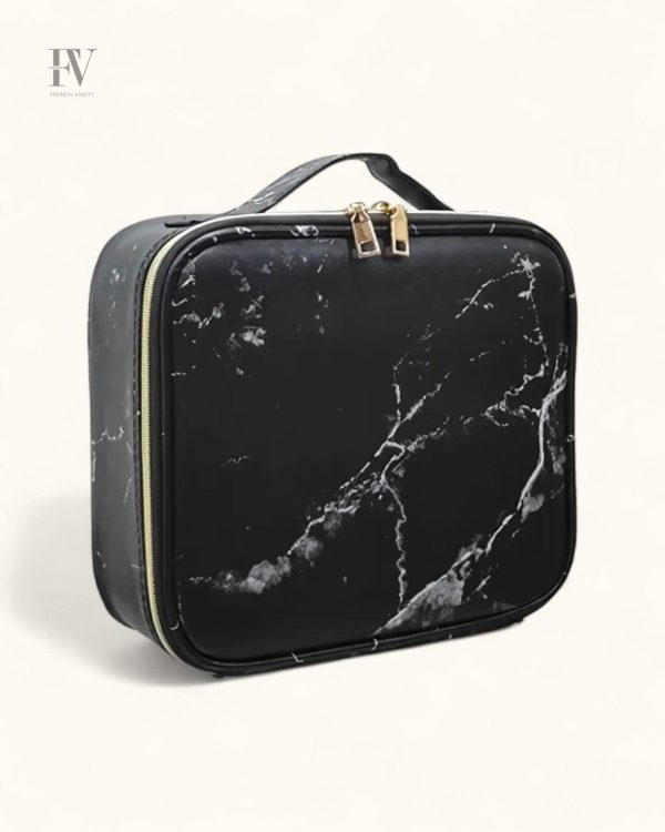 Coiffeuse vintage avec miroir rond pour un style unique
